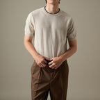 CARSON KNIT TEE - BEIGE