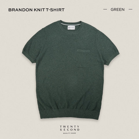 BRANDON KNIT TEE - GREEN