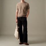 BRANDON KNIT TEE - BROWN