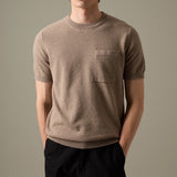 BRANDON KNIT TEE - BROWN
