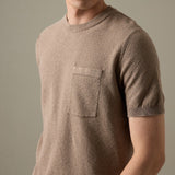 BRANDON KNIT TEE - BROWN