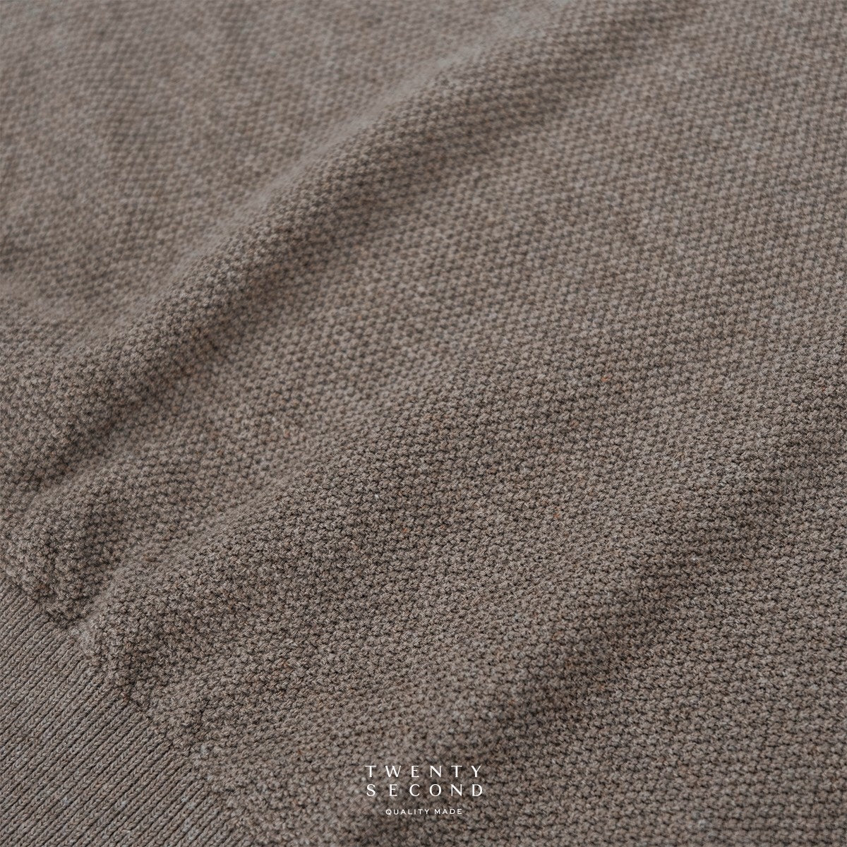 BRANDON KNIT TEE - BROWN