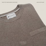 BRANDON KNIT TEE - BROWN
