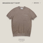 BRANDON KNIT TEE - BROWN