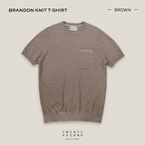 BRANDON KNIT TEE - BROWN