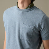 BRANDON KNIT TEE - BLUE