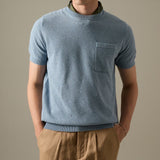 BRANDON KNIT TEE - BLUE