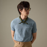 BRANDON KNIT TEE - BLUE