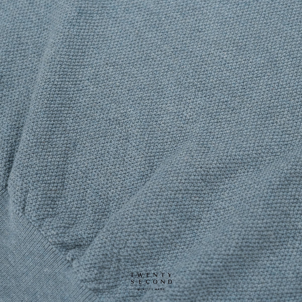 BRANDON KNIT TEE - BLUE