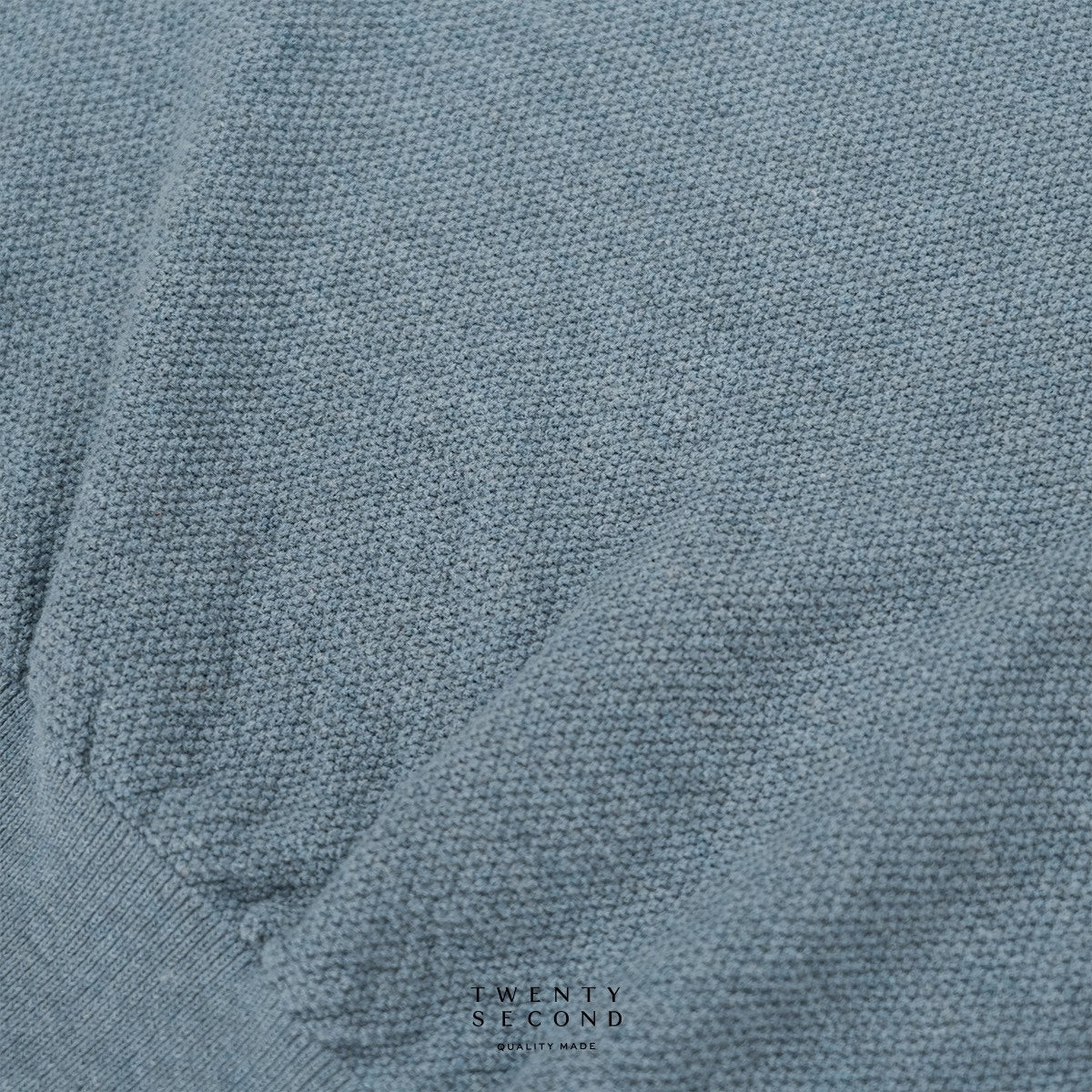BRANDON KNIT TEE - BLUE