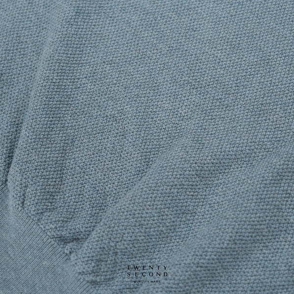 BRANDON KNIT TEE - BLUE