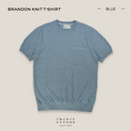 BRANDON KNIT TEE - BLUE
