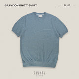 BRANDON KNIT TEE - BLUE