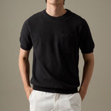 BRANDON KNIT TEE - BLACK