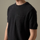 BRANDON KNIT TEE - BLACK