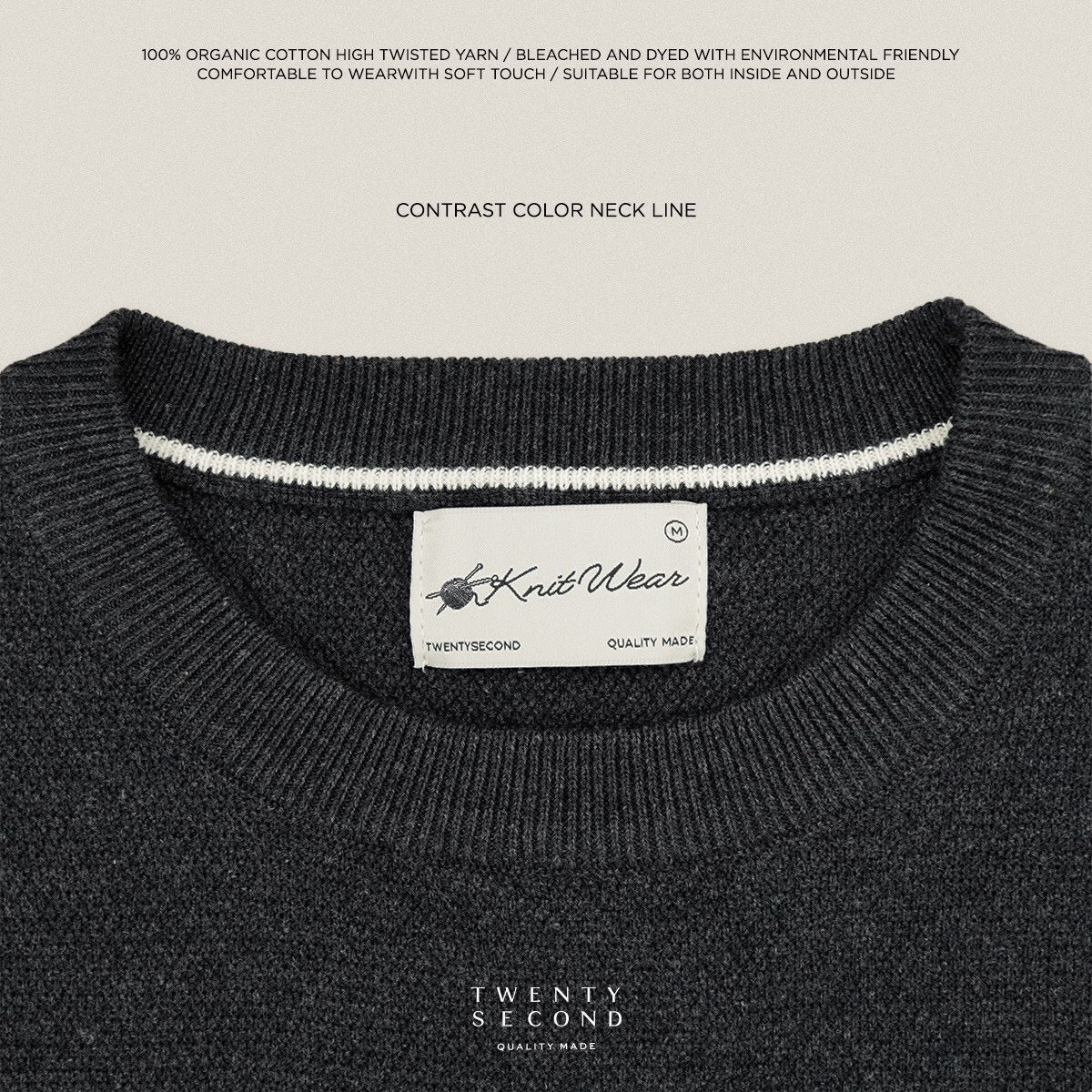 BRANDON KNIT TEE - BLACK