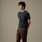 BRANDON KNIT TEE - NAVY