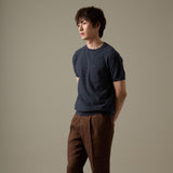 BRANDON KNIT TEE - NAVY