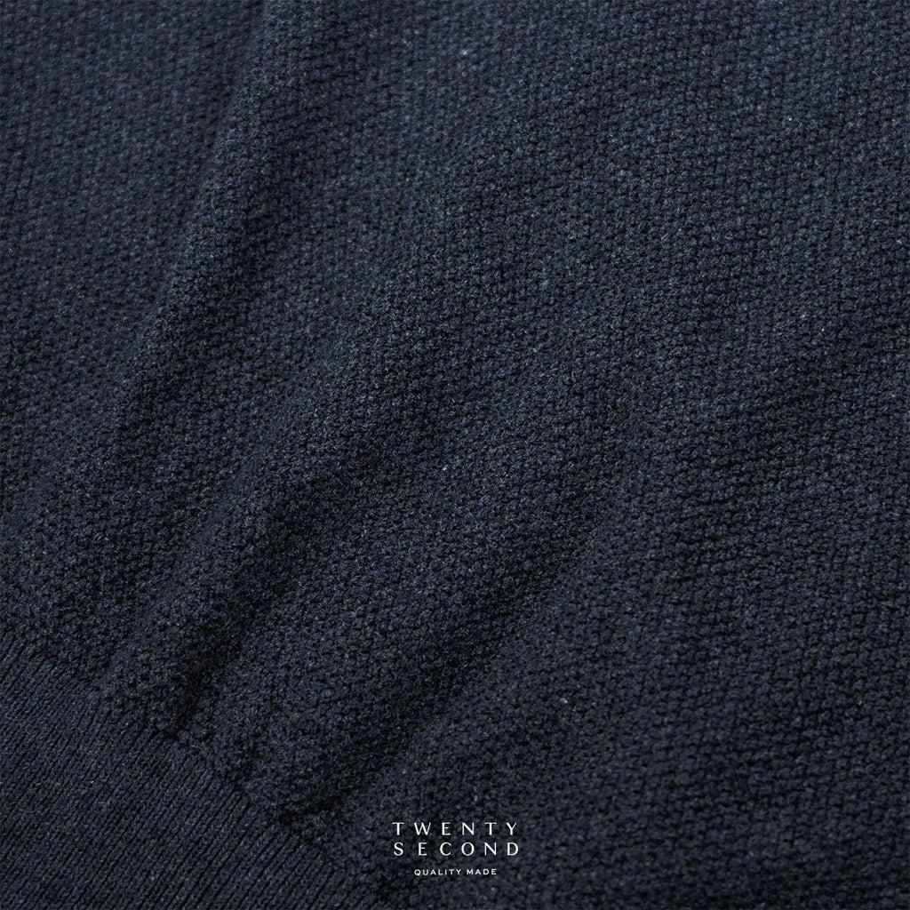 BRANDON KNIT TEE - NAVY