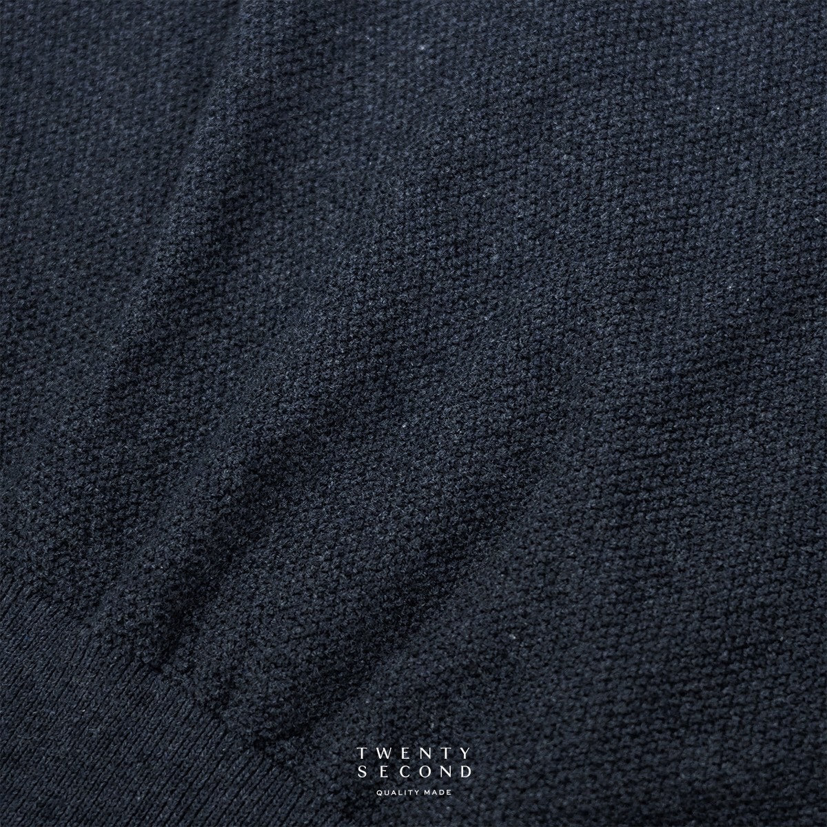 BRANDON KNIT TEE - NAVY