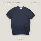 BRANDON KNIT TEE - NAVY