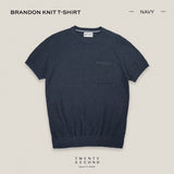 BRANDON KNIT TEE - NAVY