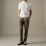 BRANDON KNIT TEE - WHITE