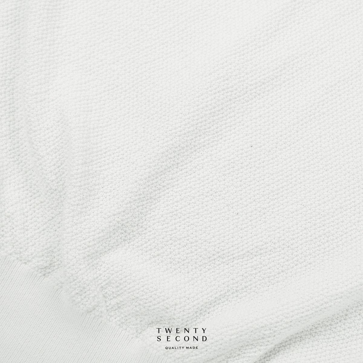 BRANDON KNIT TEE - WHITE