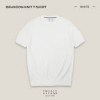 BRANDON KNIT TEE - WHITE