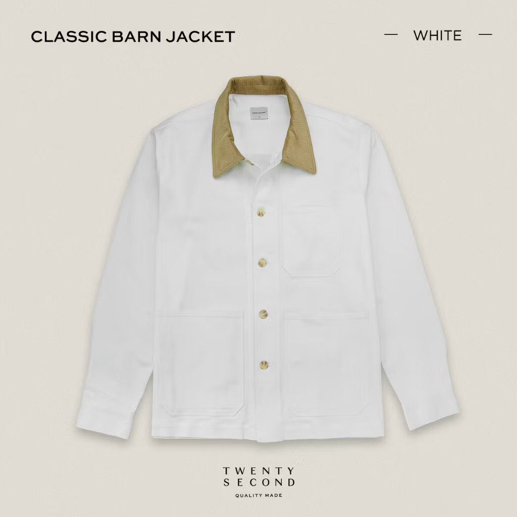 CLASSIC BARN JACKET - WHITE
