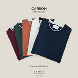 CARSON KNIT TEE - NAVY
