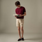 CARSON KNIT TEE - RED