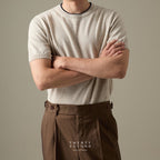 CARSON KNIT TEE - BEIGE