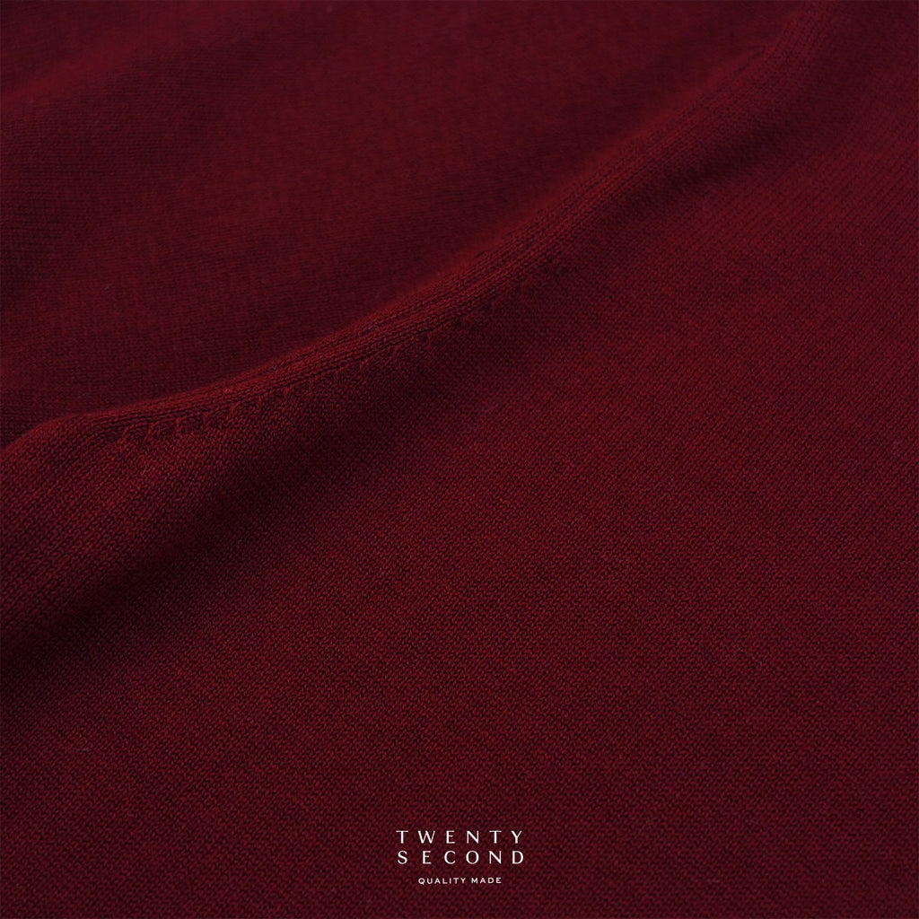 CARSON KNIT TEE - RED