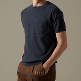 BRANDON KNIT TEE - NAVY
