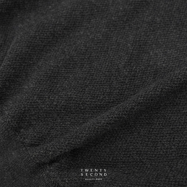 BRANDON KNIT TEE - BLACK