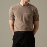 BRANDON KNIT TEE - BROWN