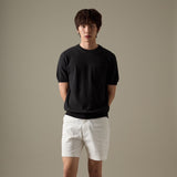 BRANDON KNIT TEE - BLACK