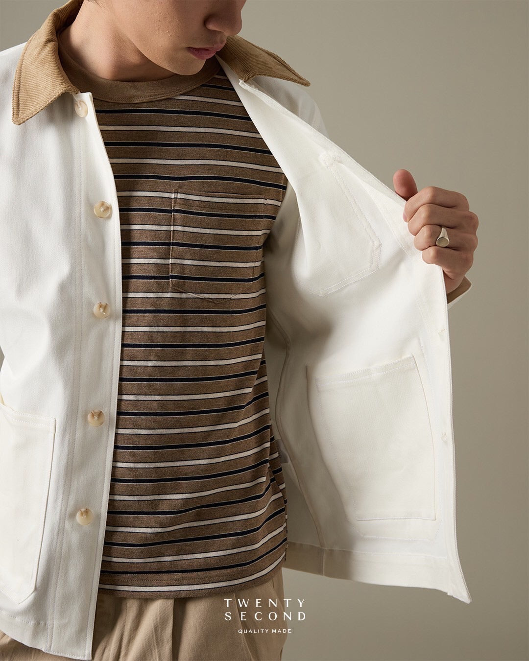 CLASSIC BARN JACKET - WHITE