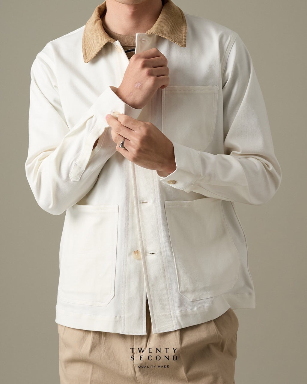 CLASSIC BARN JACKET - WHITE