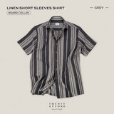 LINEN SHORT SLEEVES SHIRT - ST GREY