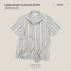 LINEN SHORT SLEEVES SHIRT - ST BEIGE