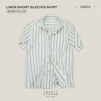 LINEN SHORT SLEEVES SHIRT - ST GREEN