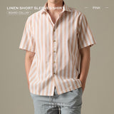 LINEN SHORT SLEEVES SHIRT - ST PINK