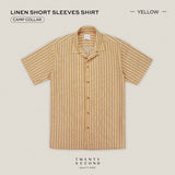 LINEN HAWAII COLLAR SHIRT - YELLOW