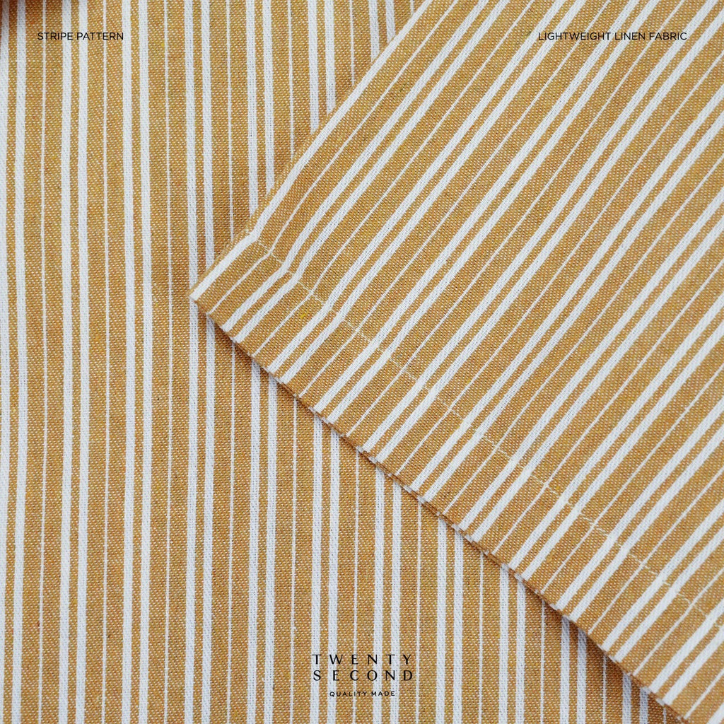 LINEN HAWAII COLLAR SHIRT - YELLOW