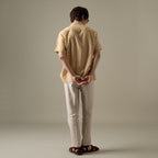 LINEN HAWAII COLLAR SHIRT - YELLOW