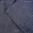 LINEN HAWAII COLLAR SHIRT - NAVY