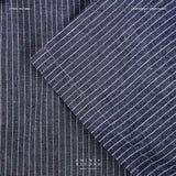 LINEN HAWAII COLLAR SHIRT - NAVY
