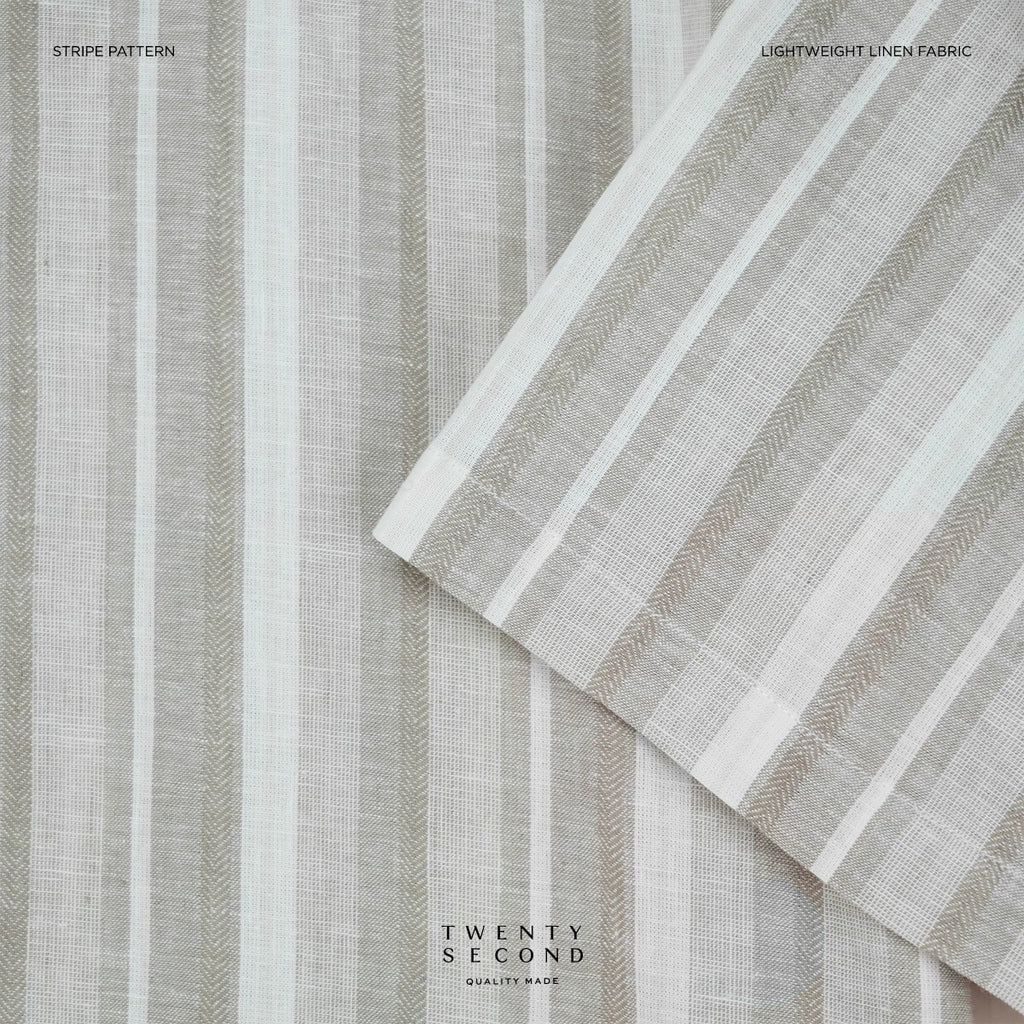 LINEN SHORT SLEEVES SHIRT - ST BEIGE